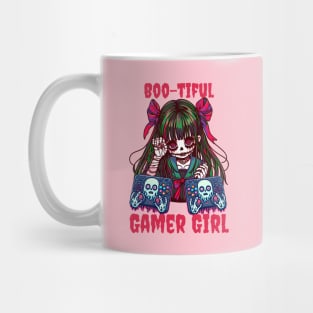 Halloween Spooky Gamer Girl Mug